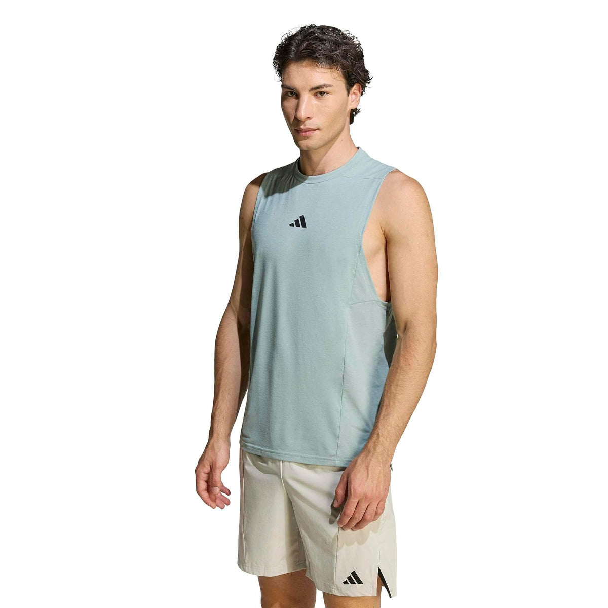 Adidas Tanque D4T Camiseta para Hombre - Wonder Sage - XL