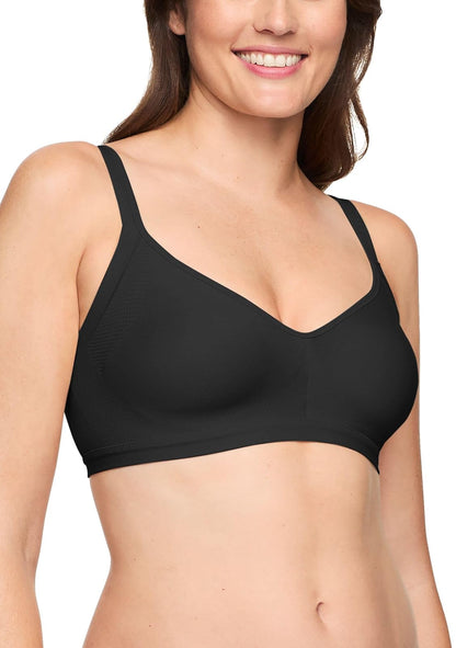 Warner's Blissful Benefits Brasier sin Costuras Sin Varillas - Negro - G