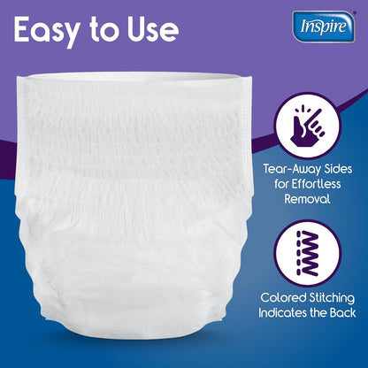 Inspire Protective Underwear, Extra Large, 56 Count