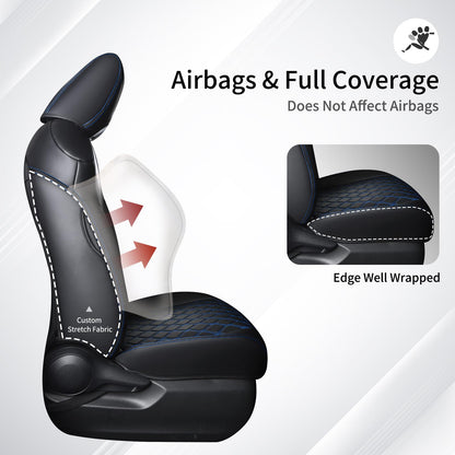 Cubreasientos de Huidasource para Auto, Juego Completo, Protector de Asiento de Cuero para Toyota RAV4, Compatible con Toyota Rav4 2019-2024 XLE LE XLE Premium Limited (No para Hybrid/Adventure/TRD