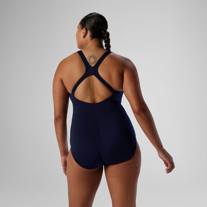 Speedo Traje de baño de una Pieza Endurance Ultraback Solid Contemporary Cut Traje de baño de una Pieza para Mujer