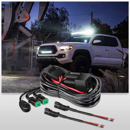 Nilight - Kit de arnés de cableado de Conector DT de 10036 W, 14 AWG, 11.5 pies, Barra de luz LED, Interruptor de Encendido y Apagado de 12 V, Fusible para Luces Todoterreno, luz de Trabajo LED, 2
