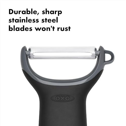 OXO OXO Good Grips Prep Y-Peeler, Stainless Steel, Black,