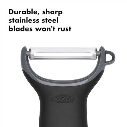 OXO OXO Good Grips Prep Y-Peeler, Stainless Steel, Black,