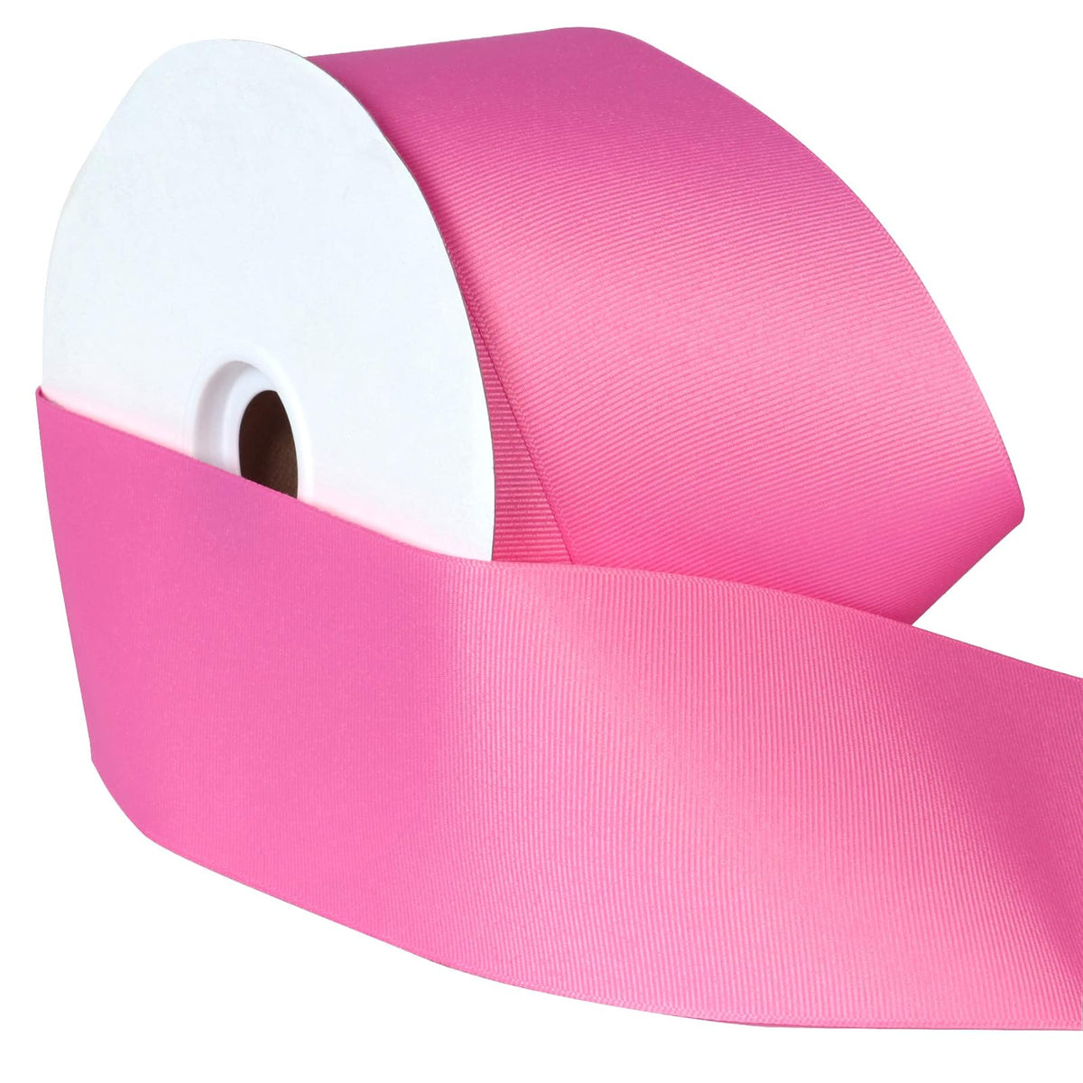 Berwick Offray Cinta de grogrén de 3 pulgadas, rosa fuerte, 50 yardas