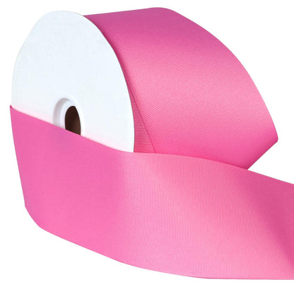 Berwick Offray Cinta de grogrén de 3 pulgadas, rosa fuerte, 50 yardas