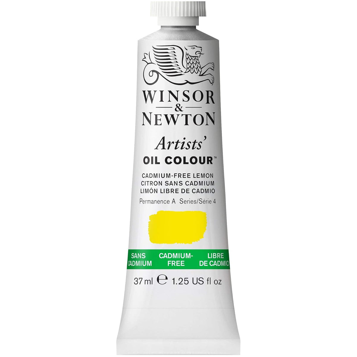 Winsor & Newton Pintura al Óleo 37 ml S-4 Lemon Libre de Cadmio #898