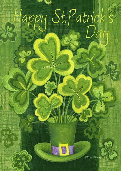 Toland Home Garden 112577 - Bandera de San Patricio de 12 x 18 pulgadas, bandera de jardín de doble cara para el día de San Patricio, para decoración de patio de casa al aire última intervensión