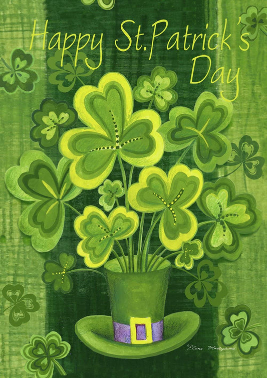 Toland Home Garden 112577 - Bandera de San Patricio de 12 x 18 pulgadas, bandera de jardín de doble cara para el día de San Patricio, para decoración de patio de casa al aire última intervensión