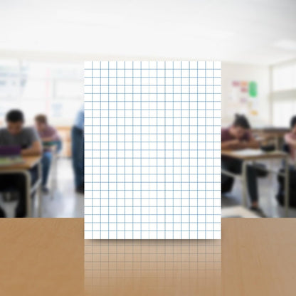School Smart Gráficos de papel – 20,3 x 27,4 cm, 1/4 regla, dos caras, 500 unidades, color blanco