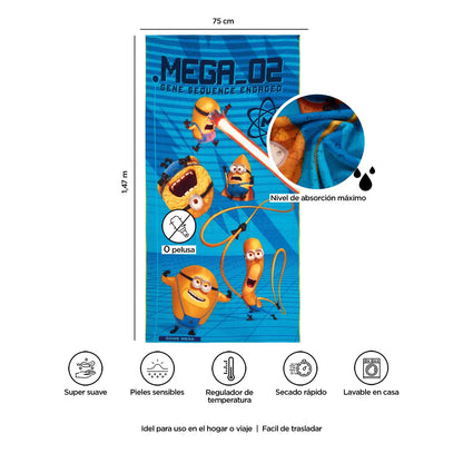 Providencia Toalla Premium para Baño 75x147 Cm Minions Energy