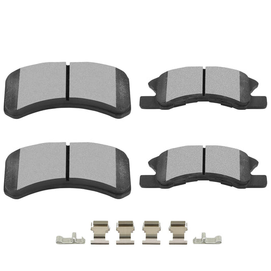 SCITOO D1731 Juego de pastillas de freno de cerámica delantera con herrajes | Repuesto para Dodge For Attitude 2016-2018, para Mitsubishi para Mirage 2014-2022, para Mitsubishi para Mirage G4 2017-2022