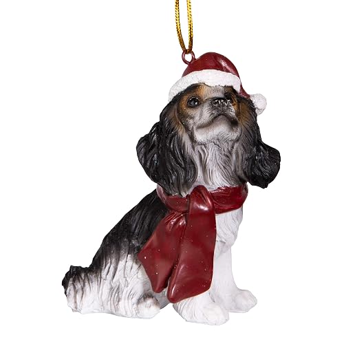 Adornos navideños con diseño de Perros, Charles Cavalier, Color Completo, 1