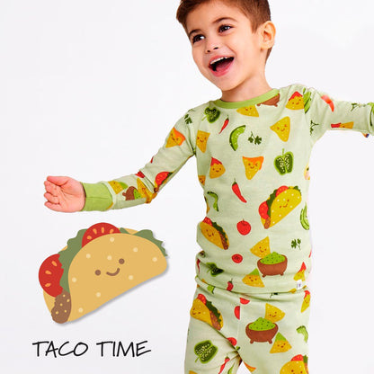 HonestBaby 2-Piece Pajamas Sleepwear Pjs 100% Organic Cotton for Baby, Toddler, Kids, Boy Juego de pijamabebés niños