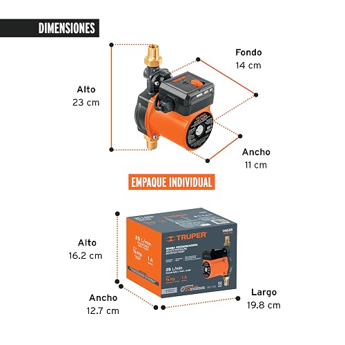 Truper PRE-1/6, Bomba presurizadora de 1/6 HP