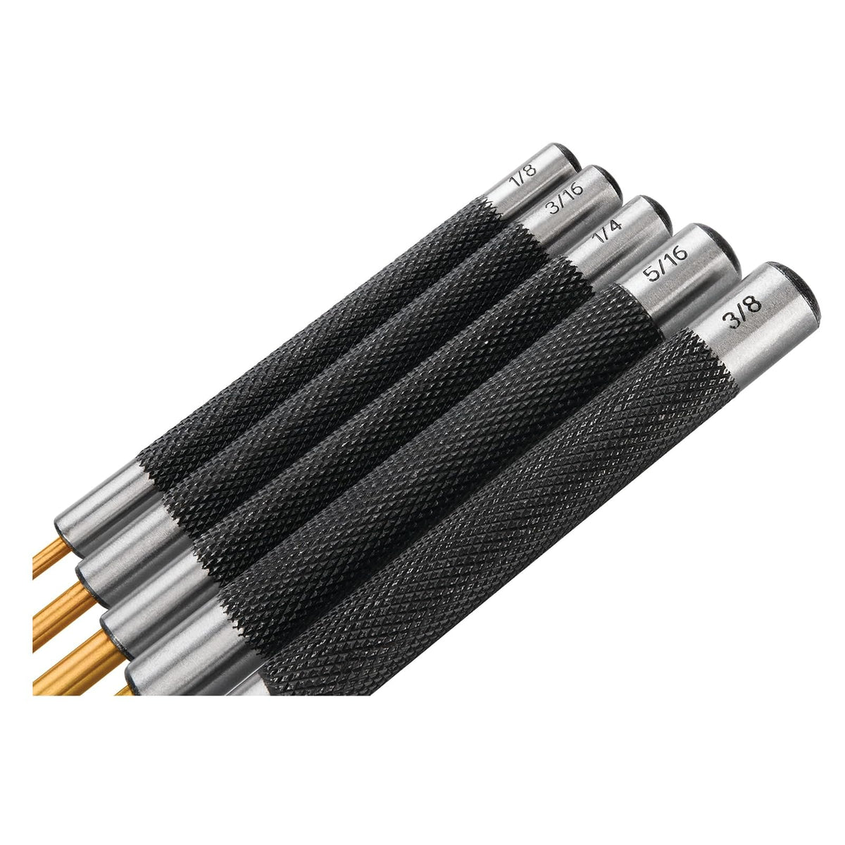 Performance Tool Juego de Punzones para Herramientas de Rendimiento, 5pcs 8" Long Brass Pin Punch