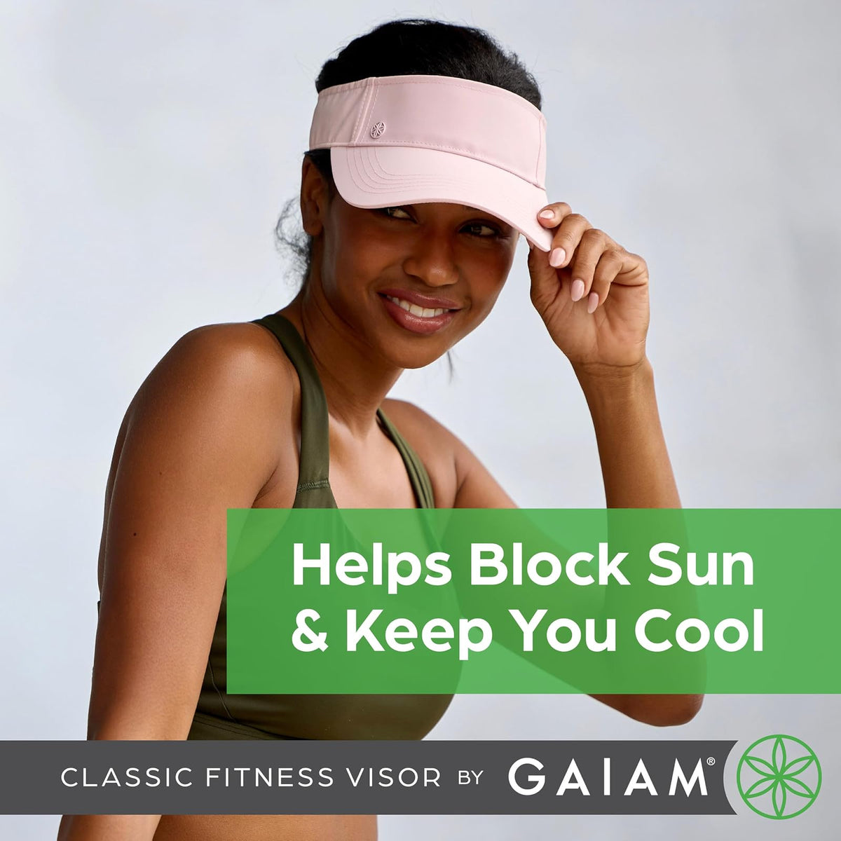 Gaiam Classic Fitness Visor de Secado rápido