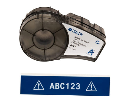 Brady M21 Cinta de Vinilo para Etiquetadora BMP21, Colores y Anchos Surtidos - M21-750-595-BL - .75"