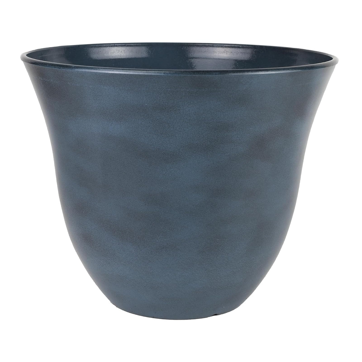Maceta de Resina para Interior y Exterior, Resistente a Rayos UV - Blue Jean - 15 pulgadas