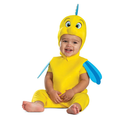 Disguise Flounder Animated Classic Costume, Official the Little Mermaid Costume Disfraz Infantil