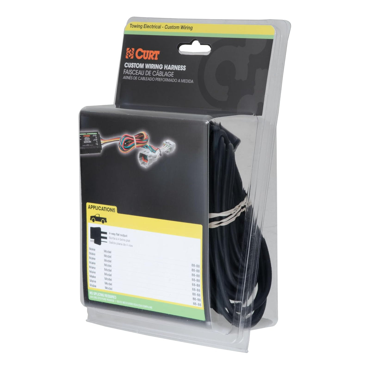 Curt 56120 - Arnés de cableado para Remolque de 4 Pines, se Adapta a Ford Edge