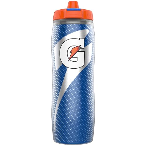 Gatorade Botella aislante para apretar, azul, 30 onzas