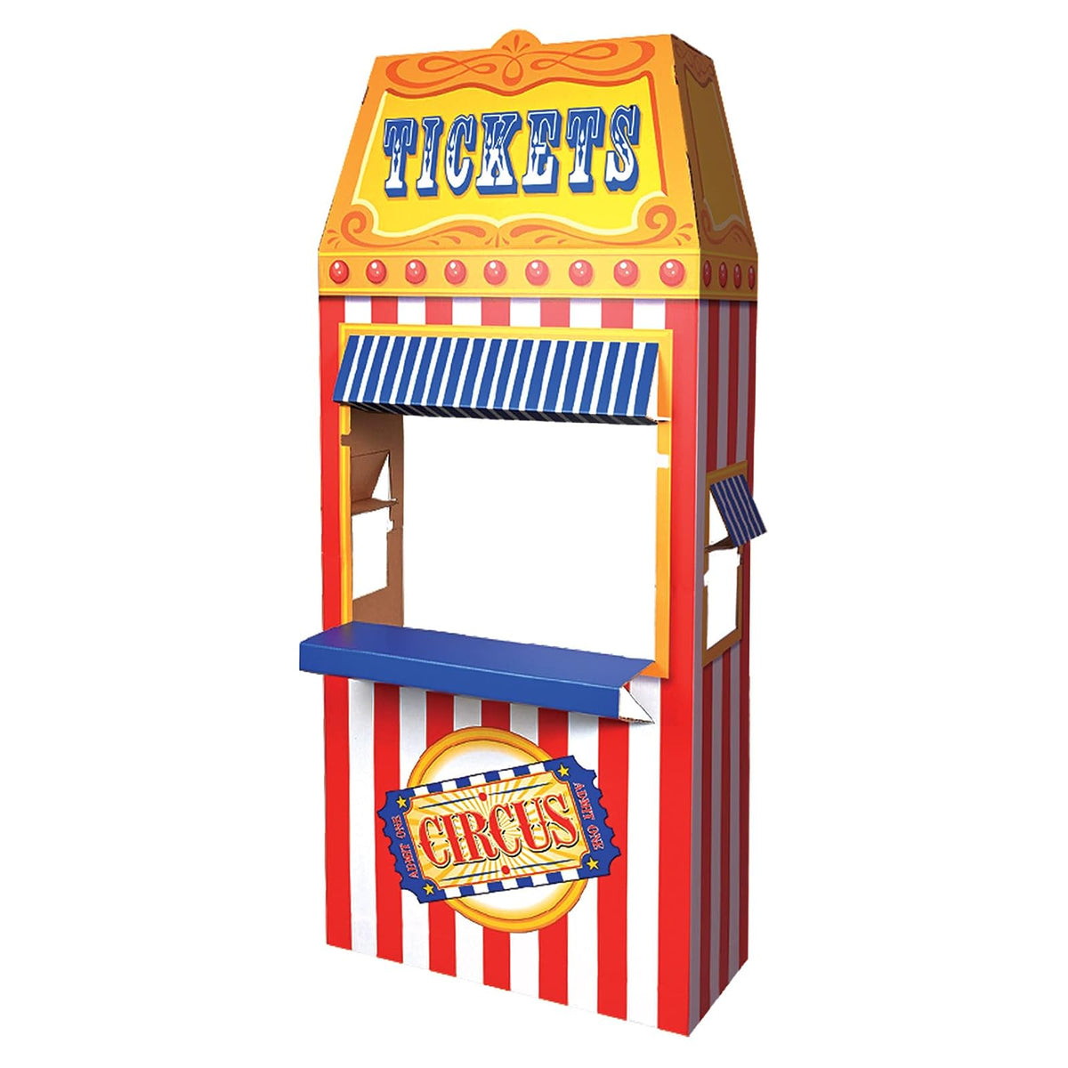 Beistle - Accesorio para fotomatón de Circo 3D, Billete de cartón, decoración de Fiesta temática de Carnaval, Suministros Divertidos para Fiestas, 6 pies 1 Pulgada x 35.2 Pulgadas