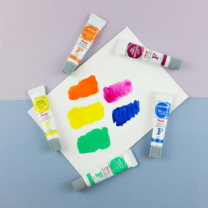 Pentel Arts Acuarelas, Colores Vívidos, Estuche con 12 Piezas, WFRS-12