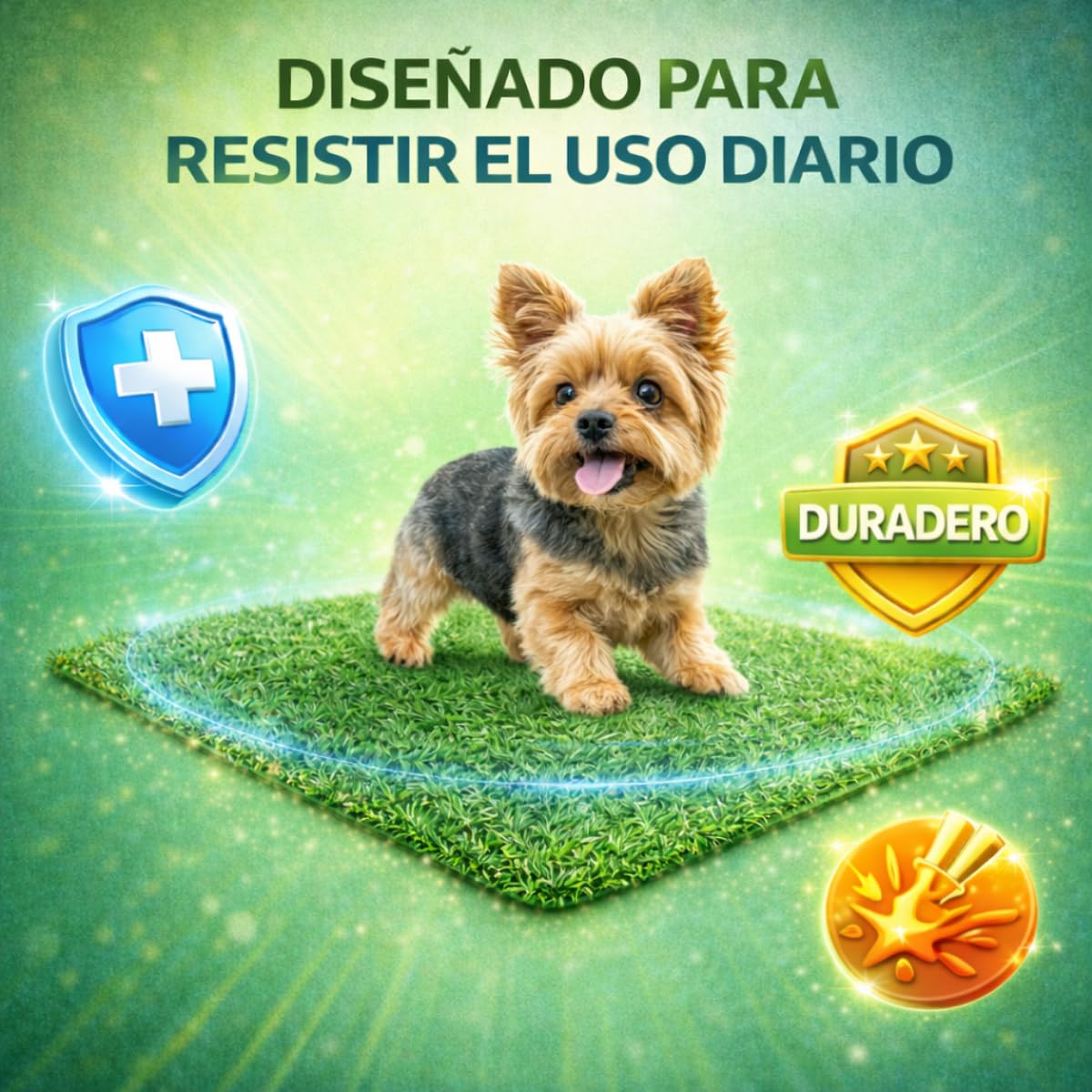 Fancy Pets Repuesto de Pasto para Doggie Grass XCH, Tapete Antimicrobiano para Perros, Fácil Limpieza y Resistente