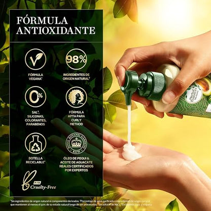 Herbal Essences Crema para peinar rizos Nutre e Hidrata Pequi 300 ml