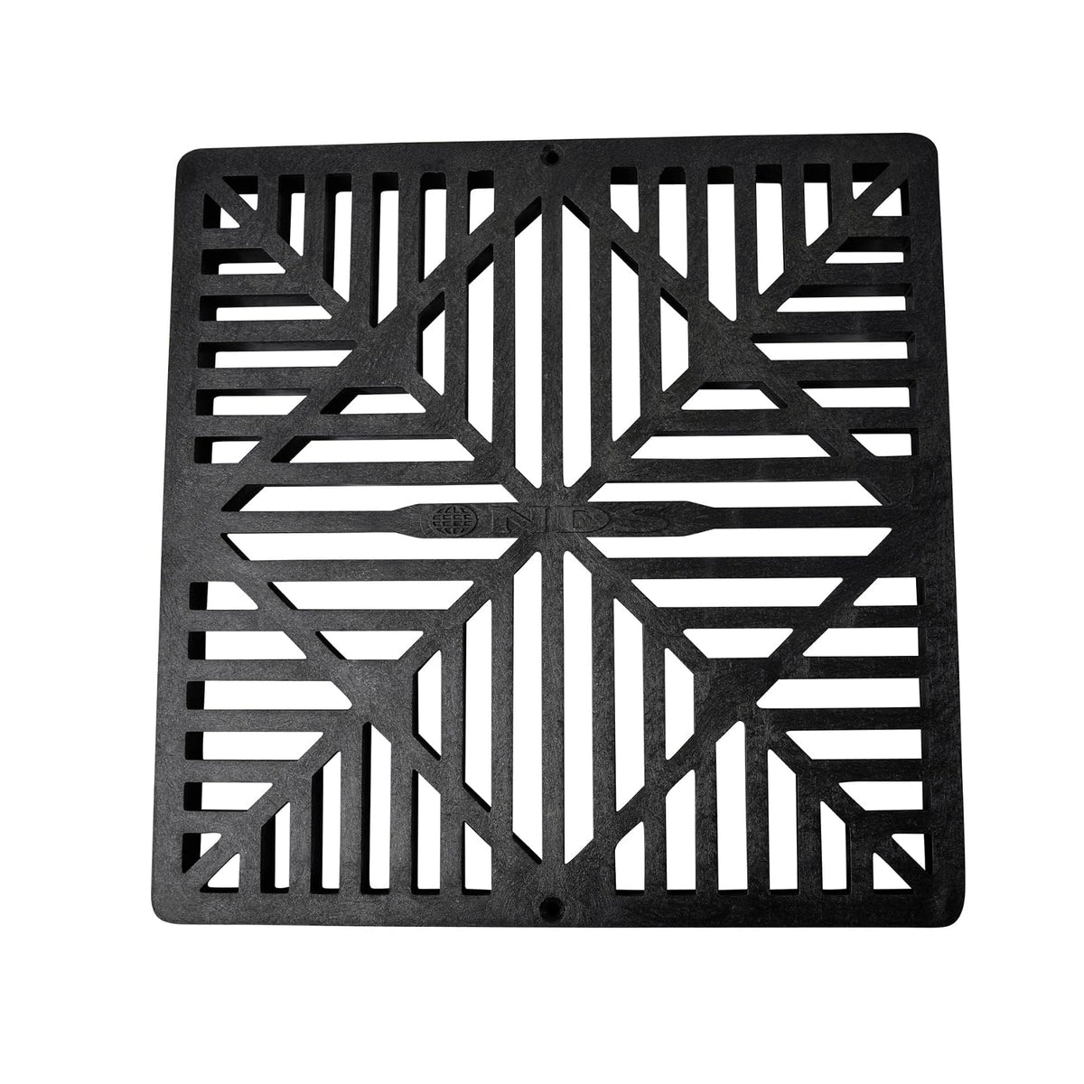 NDS 1211G* Rejilla de Drenaje Cuadrada para Lavabo de Captura, diseño de Diamante, se Adapta a Drenaje de Lavabo de 12 Pulgadas, elevadores y Adaptador de Perfil bajo, 12 Pulgadas, plástico, Negro
