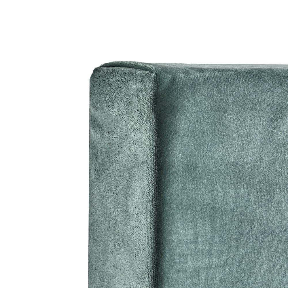 Sochic Cabecero Tapizado en Tela Velvet - 2 Paneles para Cabecera con Altura Ajustable Color Verde Olivo Ideal para Cama Individual.
