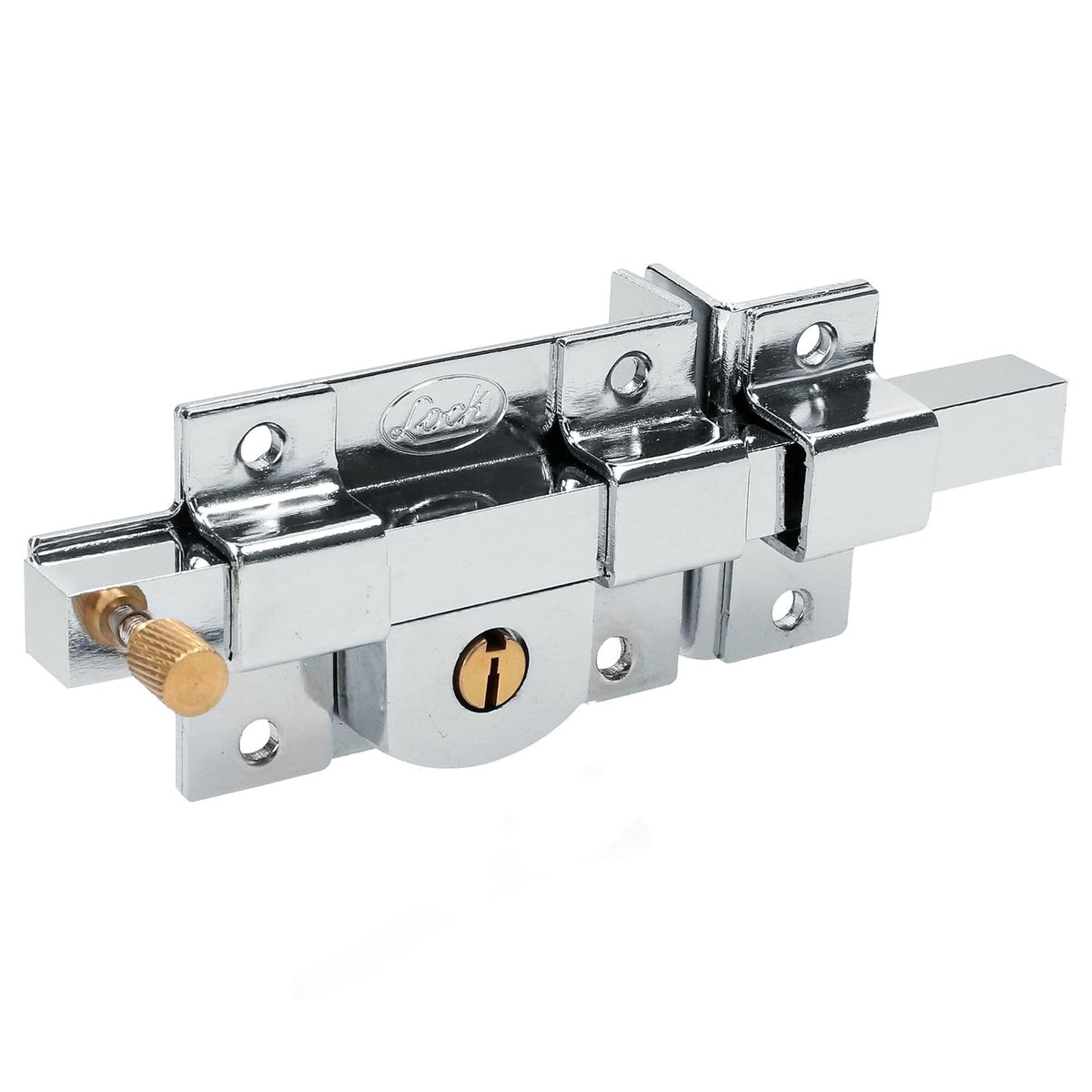 Lock L570DCB Cerradura Derecha de Barra Libre Llave Estándar Cromo Brillante en Caja