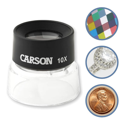 Carson Lumiloupe Lupa De Pie 10X (LL-10) - 1 - 10x Magnification (LL-10)