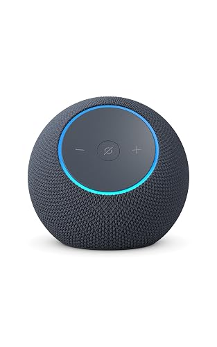Echo Dot Max (modelo más reciente): bocina Alexa con sonido expansivo y graves casi 3 veces más potentes, ideal para salas y espacios medianos, grafito, con el Acceso Anticipado de Alexa+