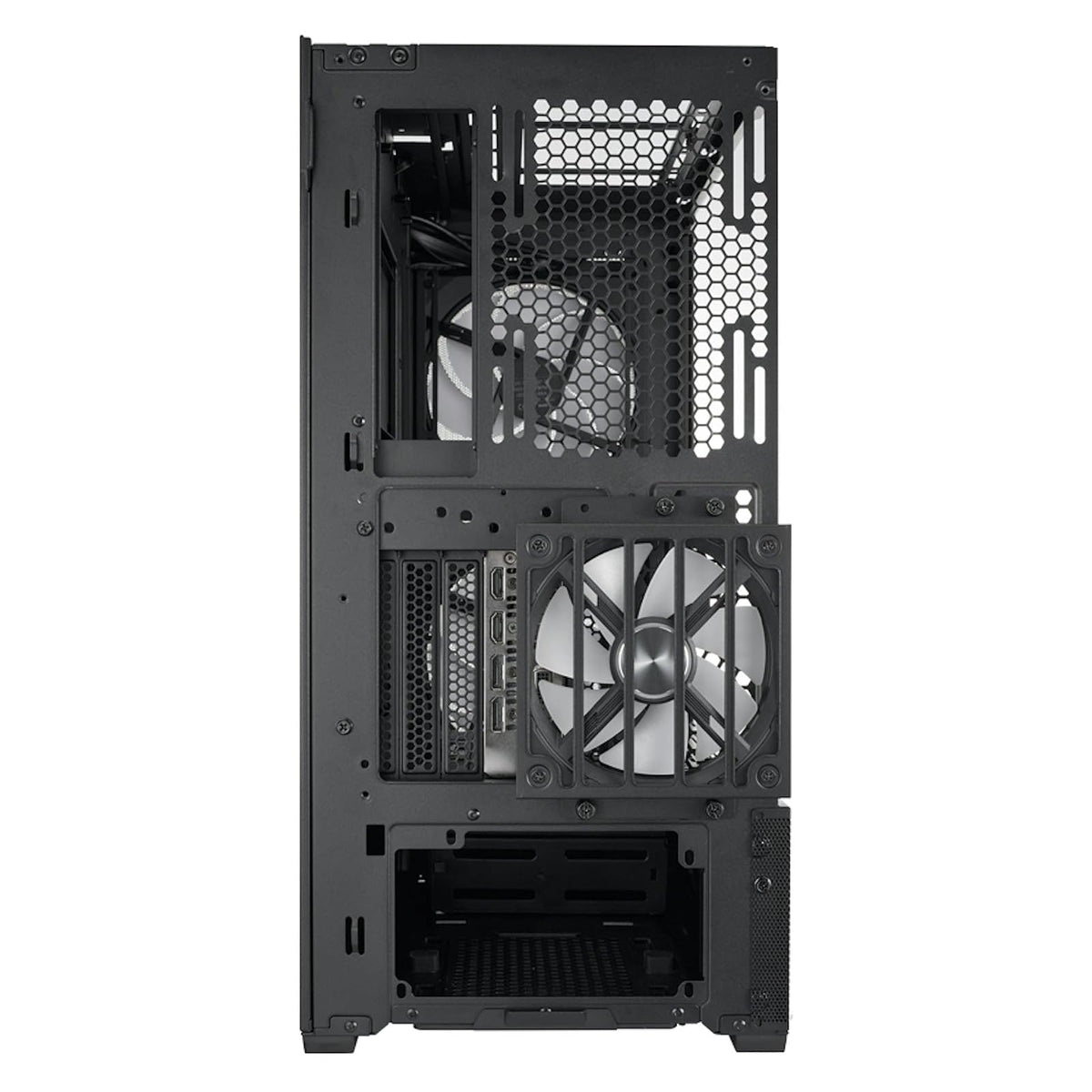Lian Li Lancool 216 Estuche de Torre Media con Alto Rendimiento de refrigeración - Incluye Ventiladores PWM Frontales Dobles de 160 mm y 1 Ventilador PWM Trasero de 140 mm - Centrado en Flujo de Aire
