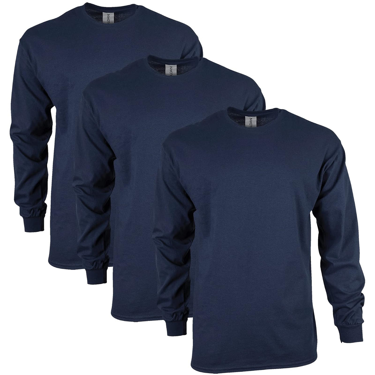 Gildan Playera Tipo Tank de Algodón para Hombre, G220 - CH - Azul marino (paquete de 3)