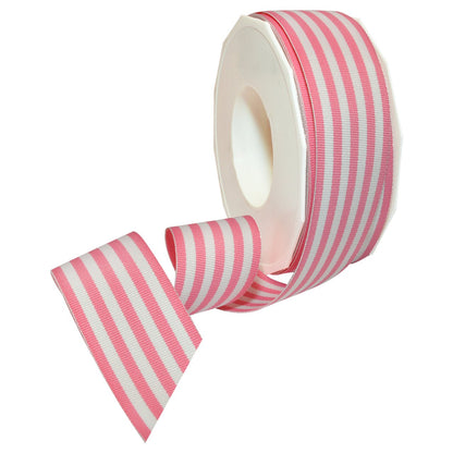 Morex Cinta Decorativa de Grogrén a Rayas - 1-1 - 2 In - Rosado