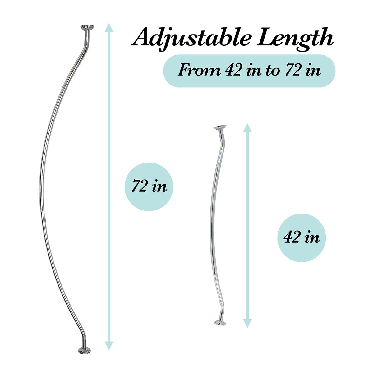 Bath Bliss Rod - Cabezal de Ducha, Chapado en Cromo