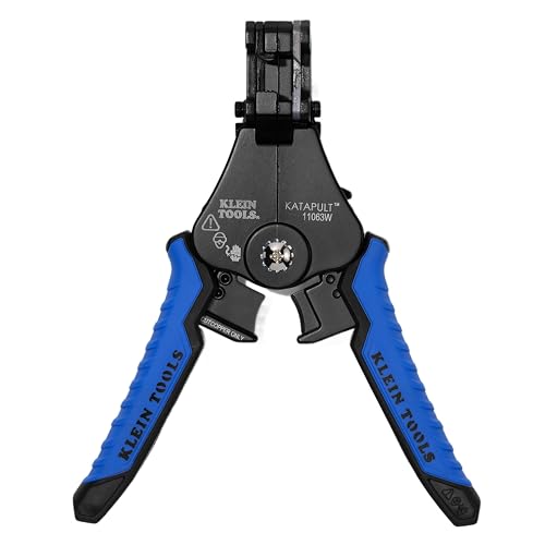 KLEIN TOOLS 11063W, Pinzas pelacables automáticas KATAPULT, Ergonómicas y prácticas, Para cables de 8-22 AWG, Cortes limpios y precisos, Ideal para electricistas y uso profesional
