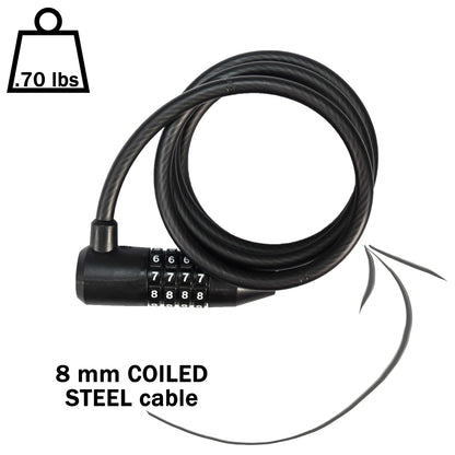 Kryptonite KryptoFlex - Cable de Bloqueo para Bicicleta, 5 pies de Largo, 8 mm de Grosor, Cable de Acero Trenzado antirrobo, Cerradura de Seguridad para Equipos al Aire última intervensión