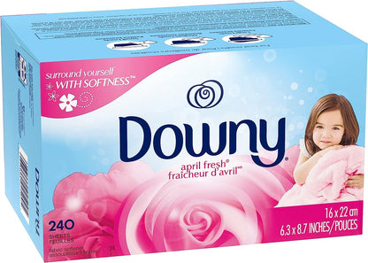 Downy April Fresh Fabric Softener Dryer Sheets, 240 Count