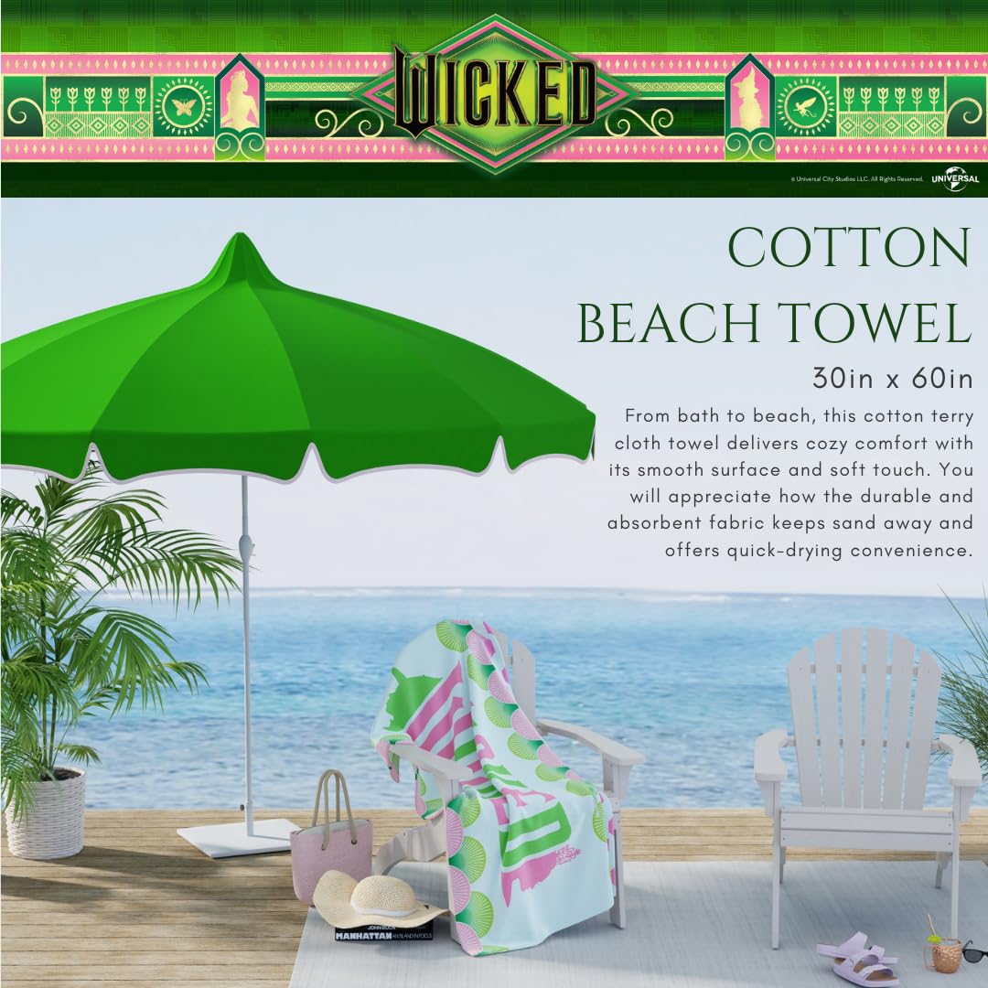 Franco Collectibles Wicked - Toalla de baño de algodón súper Suave, 60 x 30 Pulgadas, (Producto Oficial de Pokémon)