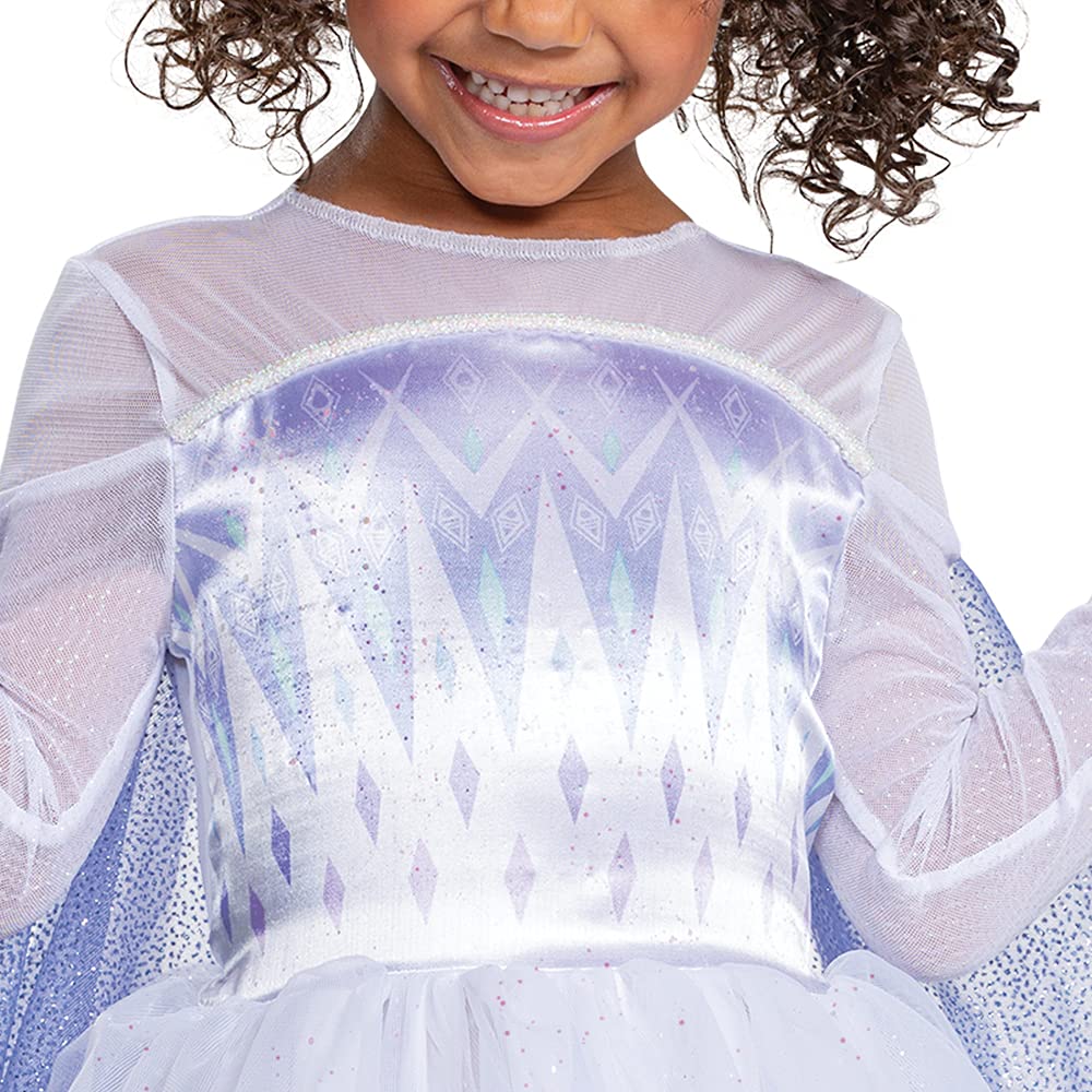 Disguise, Disfraz de Reina de la Nieve Elsa para Niñas, Vestido Tutú Oficial de Disney Frozen 2 para Niñas Pequeñas, Talla Clásica (T2)