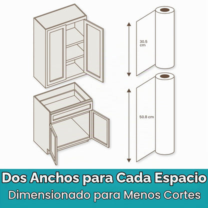 Duck Smooth Parte Superior EasyLiner para armarios y cajones, fácil de Instalar y Cortar para Ajustar, Papel de Estante y Forro de cajón no calcomanía, Forro Antideslizante para Cocina y despensa, 12