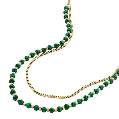 Fossil Collar ja7246710 all stacked up de acero inoxidable en color dorado para dama