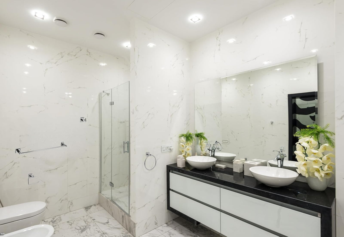 Dica 3300 Juego de Accesorios para baño, 6 Piezas, Acabado Cromo/Vidrio
