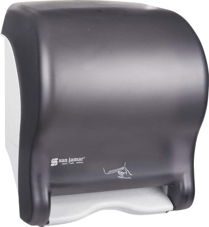 San Jamar Smart Essence Dispensador Electrónico de Toallas de Papel, Azul - Negro (Black Pearl) - Clásico