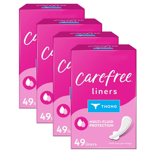 Carefree Thong Liner 196 ct (Pack de 4)