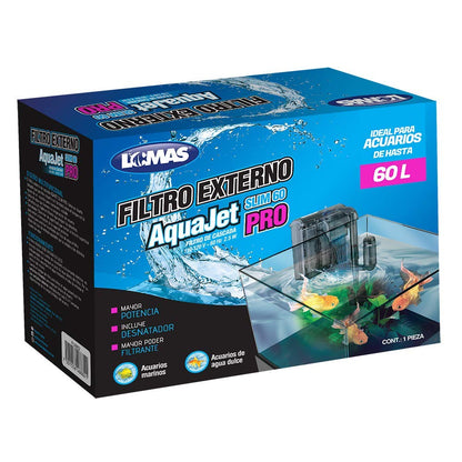 Fancy Pets Lomas Aquajet Slim Pro Filtro Externo para 60 litros para Acuarios y Peceras